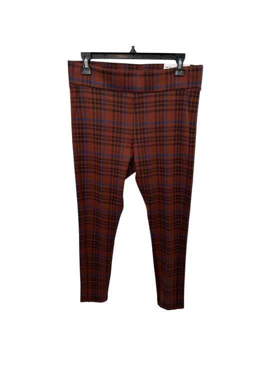 Ann Taylor Pants - ANN TAYLOR NWT The Pull on Legging in Brown Plaid // M